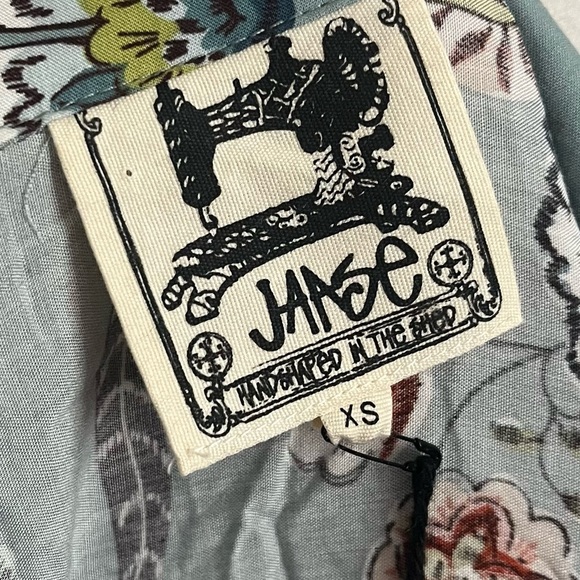 Jaase • NWT Light Teal Blue Floral Print Women's Top Tunic - Picture 9 of 9